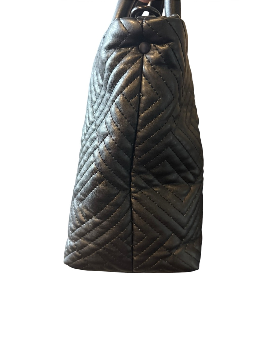 Karl Lagerfeld Paris Quilted Tote Bag with Logo Strap - Picture 9 of 9